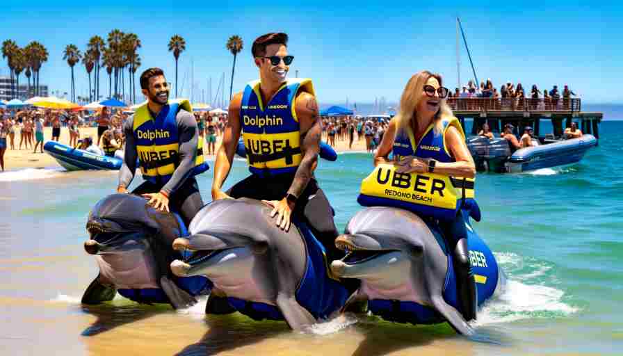 Redondo Beach Launches “Dolphin Uber” Service for Oceanic Travelers Redondo Beach Launches “Dolphin Uber” Service for Oceanic Travelers