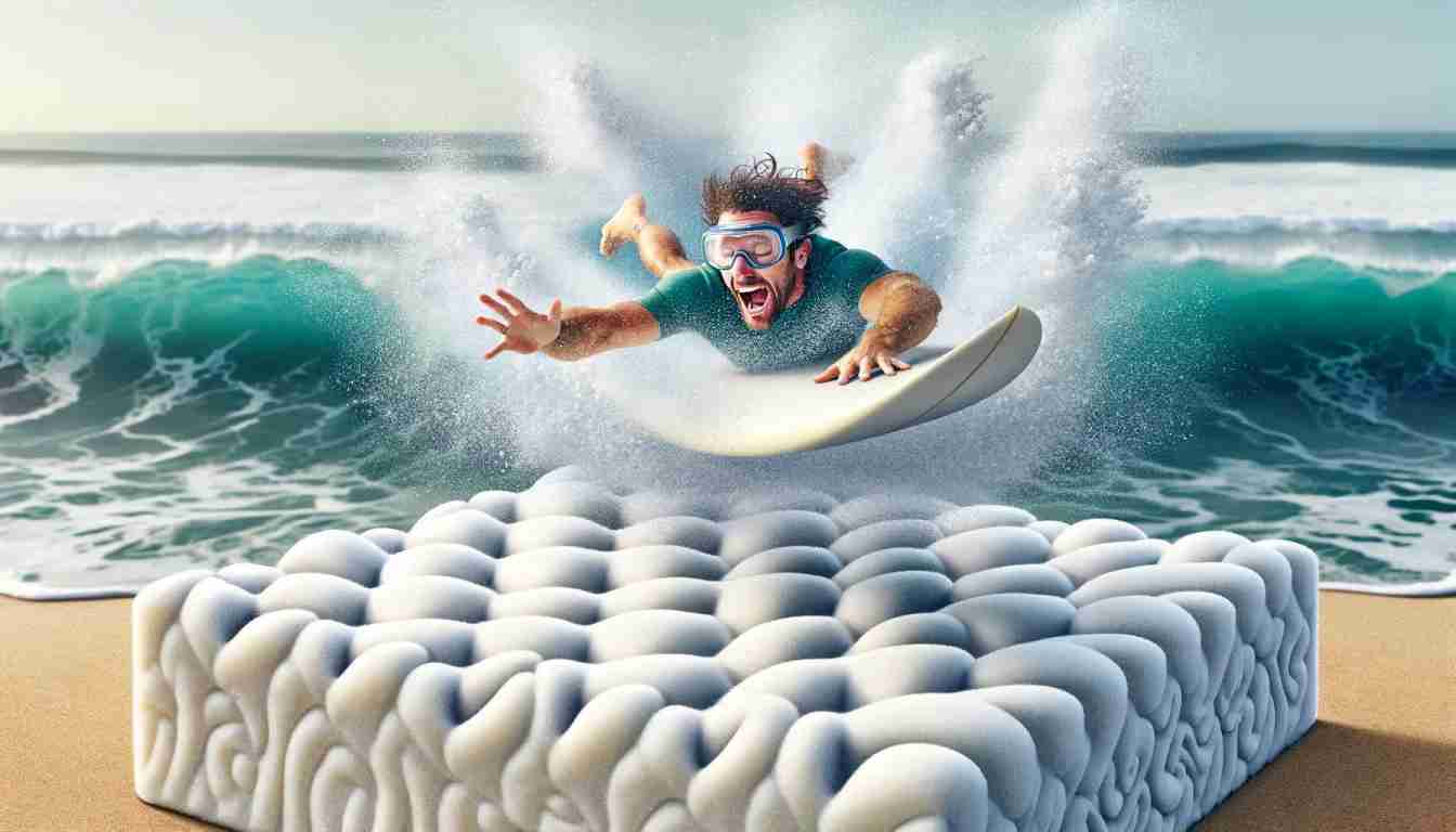 Rancho Palos Verdes Surfers Start Campaign to Replace Sand with Memory Foam for Softer Wipeouts