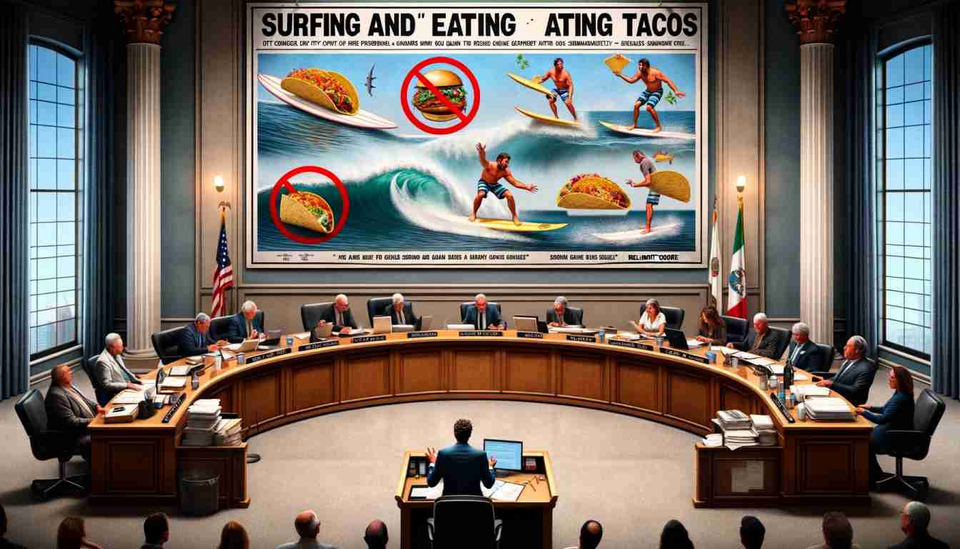 City Council Considers Banning ‘Surfing and Eating Tacos’ Simultaneously in Belmont Shore City Council Considers Banning ‘Surfing and Eating Tacos’ Simultaneously in Belmont Shore