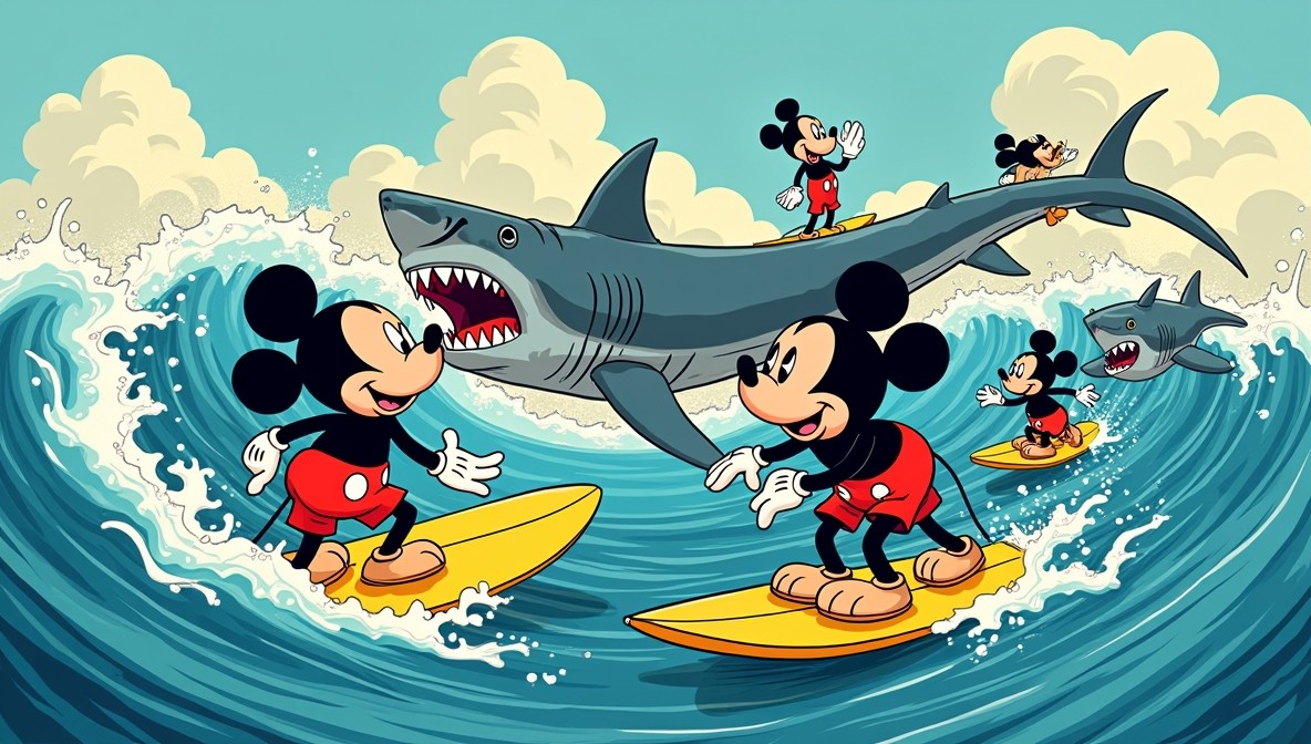 Surfers Prefer Sharks to Disney